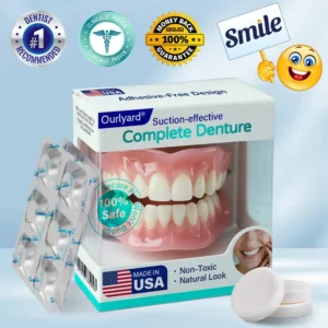 ✅ Made and Shipped from the USA| Ourlyard® Suction-fit Complete Denture 🦷🧊