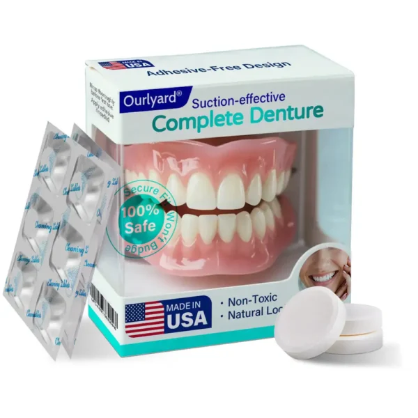 ✅ Made and Shipped from the USA| Ourlyard® Suction-fit Complete Denture 🦷🧊