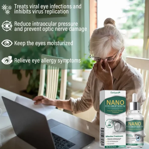 👩‍⚕️Ourlyard® Nano Eye Drops Serum ✅FDA Approved(Suitable for presbyopia, dry eye syndrome, glaucoma, and cataracts) 🌻
