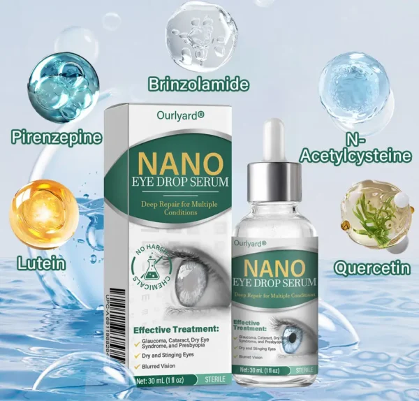 👩‍⚕️Ourlyard® Nano Eye Drops Serum ✅FDA Approved(Suitable for presbyopia, dry eye syndrome, glaucoma, and cataracts) 🌻
