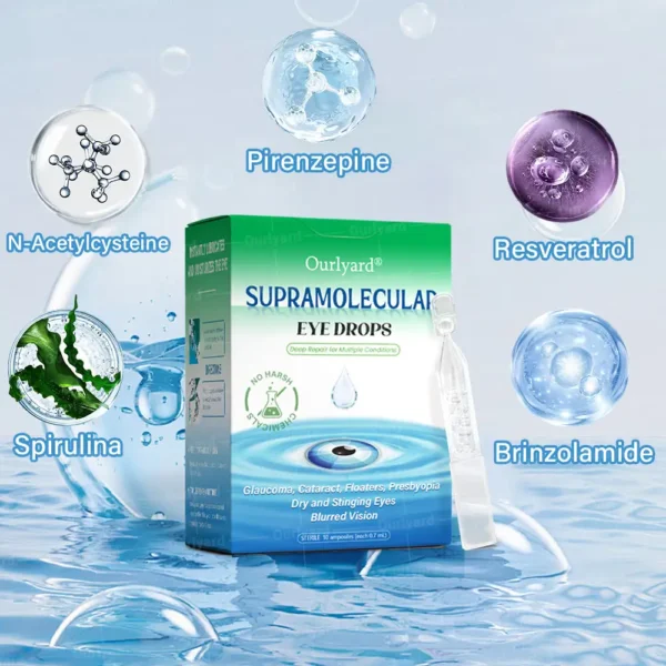 👩‍⚕️Ourlyard® Supramolecular Eye Drops ✅FDA Approved (Suitable for cataracts, floaters, AMD, dry eye and presbyopia)