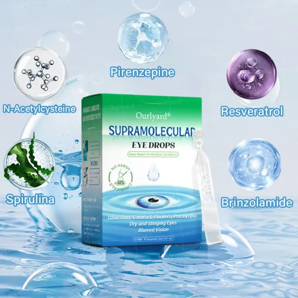👩‍⚕️Ourlyard® Supramolecular Eye Drops ✅FDA Approved (Suitable for presbyopia, floaters, AMD and cataracts) 👀