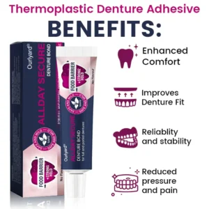 ✅ Made and Shipped from the USA| Ourlyard® AllDay Secure Denture Liner 💎