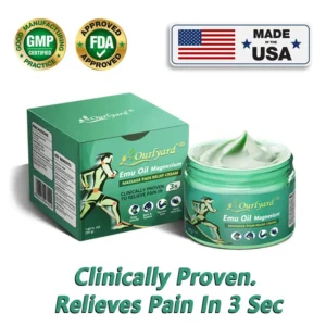 ✅FDA Approved|Ourlyard® Advanced Magnesium & Emu Oil Massage Pain Relief Cream (🏅The Ultimate Solution for Muscle Aches, Arthritis, Joint Pain, Nerve Pain, Inflammation, and Stiffness)