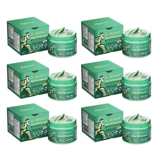 ✅FDA Approved|Ourlyard® Advanced Magnesium & Emu Oil Massage Pain Relief Cream (🏅The Ultimate Solution for Muscle Aches, Arthritis, Joint Pain, Nerve Pain, Inflammation, and Stiffness)